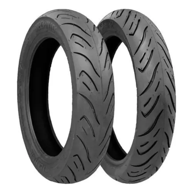 Par Pneu Sport R Technic 60/100-17 + 80/100-14 Sem Câmara