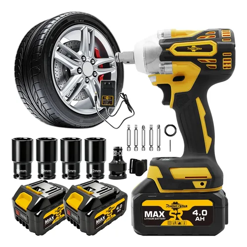 Kit Chave De Impacto 21v Brushless Belffe 350nm + 2 Baterias