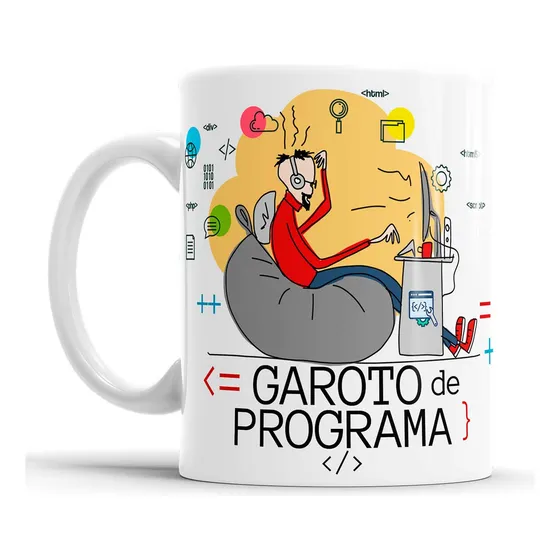 Caneca Garoto De Programa Geek Programador