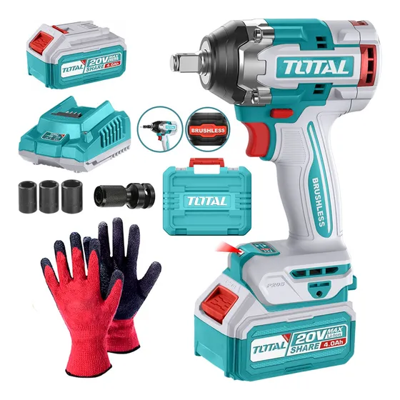 Llave De Impacto Total  500nm X2 Baterías 4ah Tiwli2050 +acc