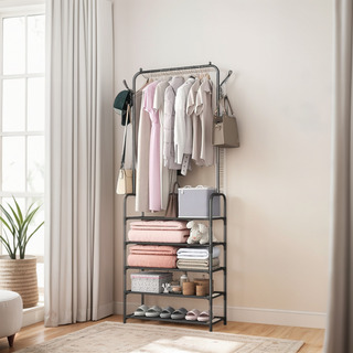 Zapatero Rack Perchero Armable Organizador Zapatera Multifun Zapatero Rack Perchero Armable Organizador Zapatera Multifun