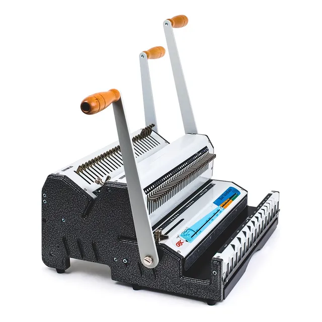 Perforadora Y Engargoladora Gbc Awm-d Dual Twinbinder-negro