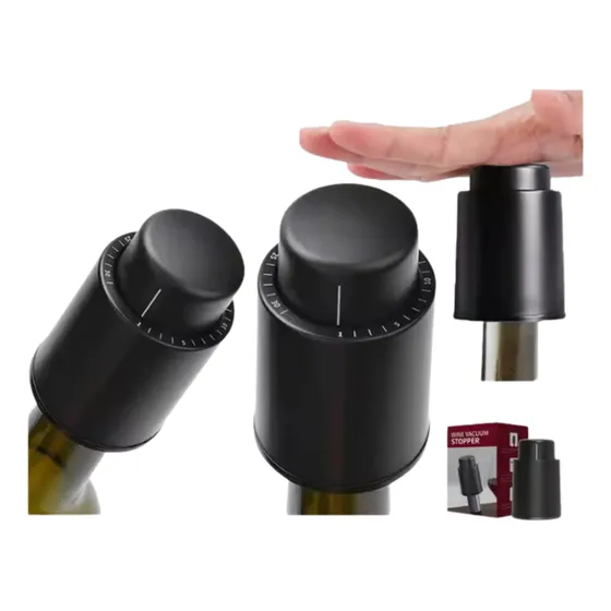 Tapon Bomba De Vacío Para Botellas De Vino Calidad Premium