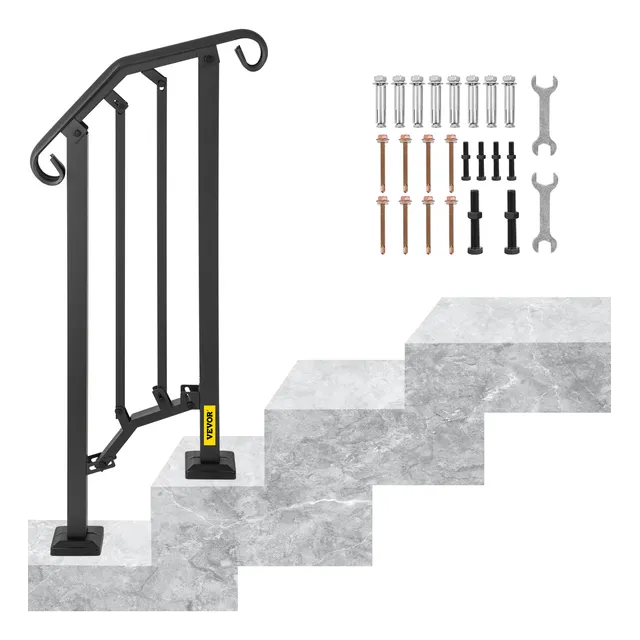 Vevor Pasamanos Escaleras 1-2 Pasos Barandilla Exterior 56cm