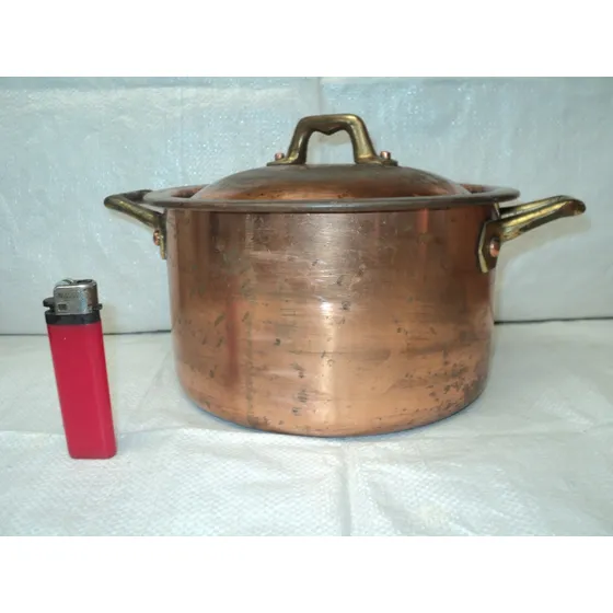 Antigua Olla De Cobre Fantuzzi.