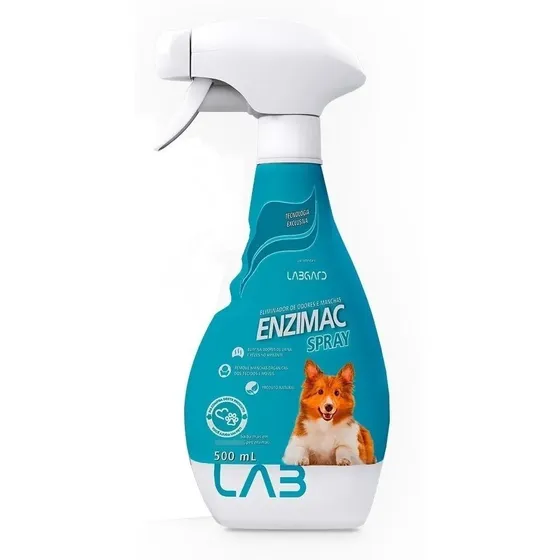 EnziMac  Cão Spray 500ml - Elimina Odores E Manchas Natural