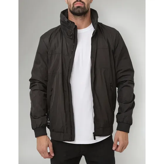 Campera Vcp Rompevientos Gruesa Kubor Negro 0113