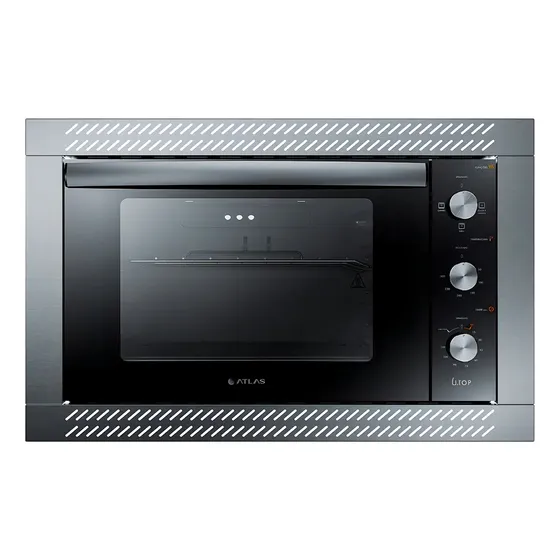 Forno de Embutir Elétrico Atlas U Top Preto 44 Litros com Grill e Timer