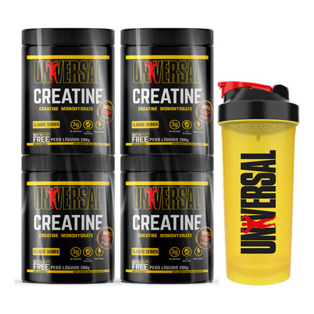 Kit 4 Creatina Universal Nutrition 200g Atacado Sabor Sem Sabor Kit 4 Creatina Universal Nutrition 200g Atacado Sabor Sem Sabor