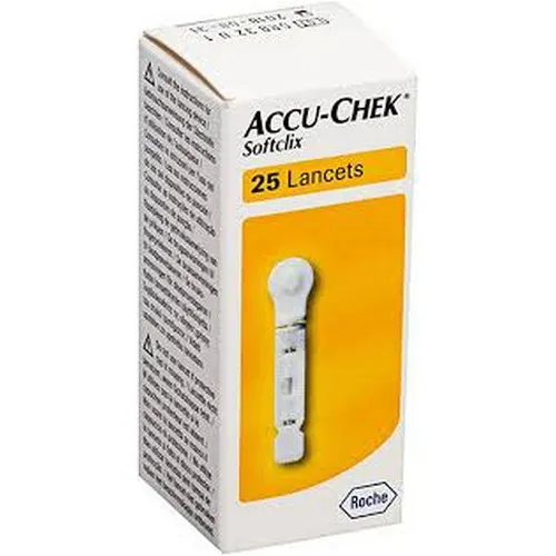 Lancetas Accu-chek Softclix - Cx C/ 25 Unidades