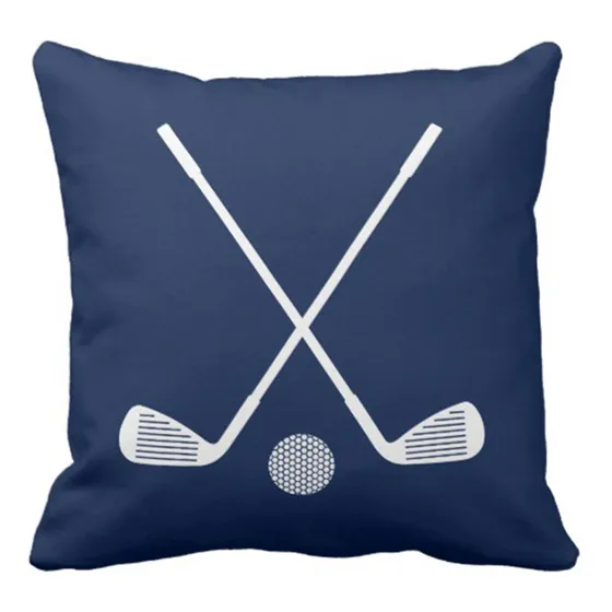 Funda Almohada Para Niño Diseño Golf Color Azul Marino Hogar