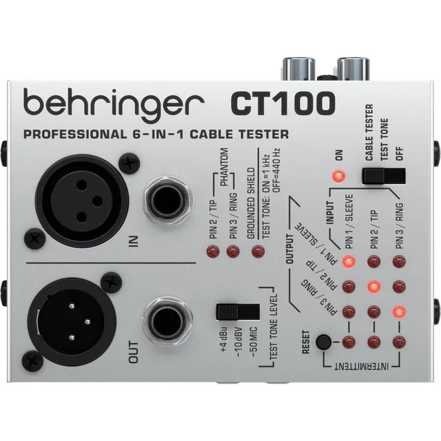 Comprobador de cables profesional Behringer Ct100