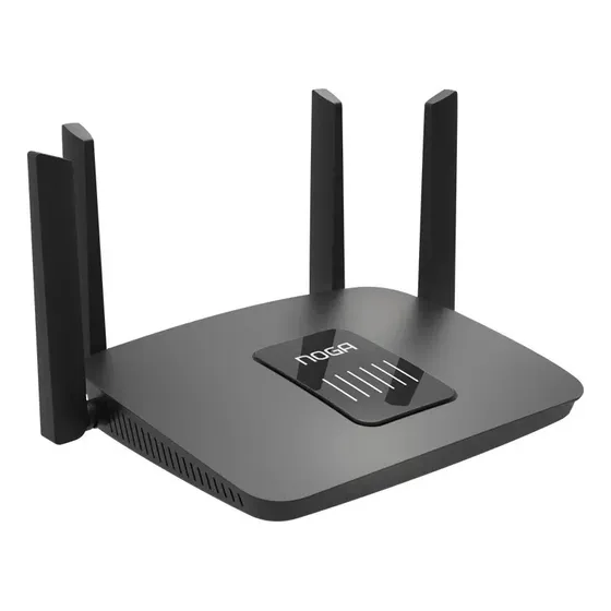 Router Wifi Inalámbrico Dual Band 2.4/5ghz 1200MBPS 4 Antenas Noga Wr06 Negro
