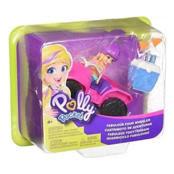 Polly Pocket Cuatriciclo De Aventuras Fabuloso