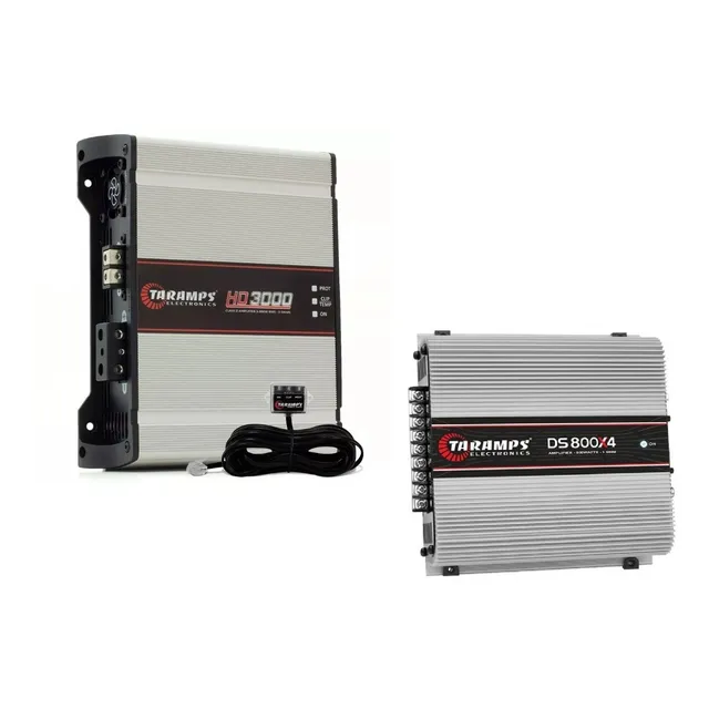 Modulo Amplificador Taramps Hd3000 2ohm + Ds800 X4  800w