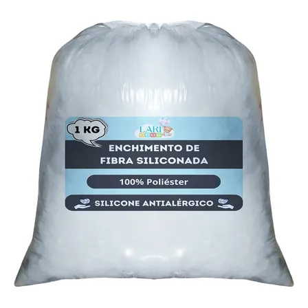 Fibra Para Enchimento Siliconada Importada Antialérgica 1kg