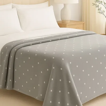 Manta Cobertor Casal 1,80x2,20 Microfibra Grossa Macia Poa