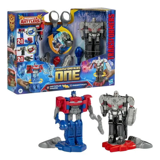 Transformers One Robot Figuras De Acción Optimus Y Megatron