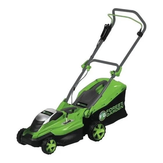 Cortadora de pasto eléctrica Forest & Garden CP 636 con bolsa recolectora de 1.6 kW y 220V color verde