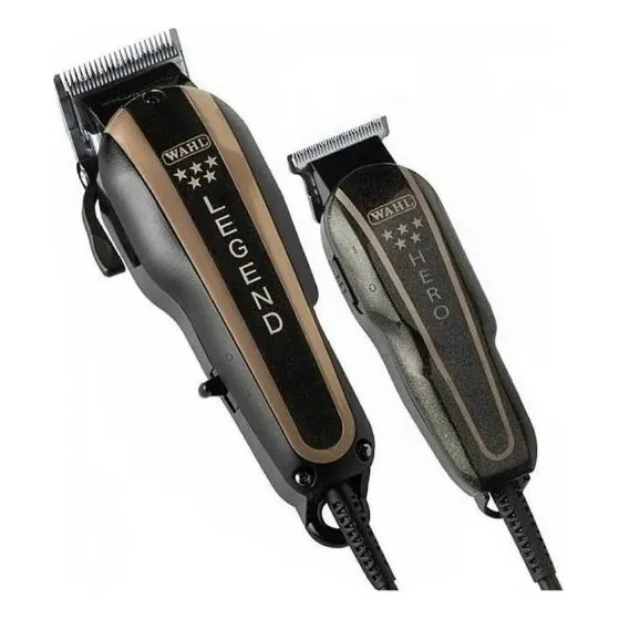 Combo Máquina Wahl Legend Con Patillera Hero Profesional