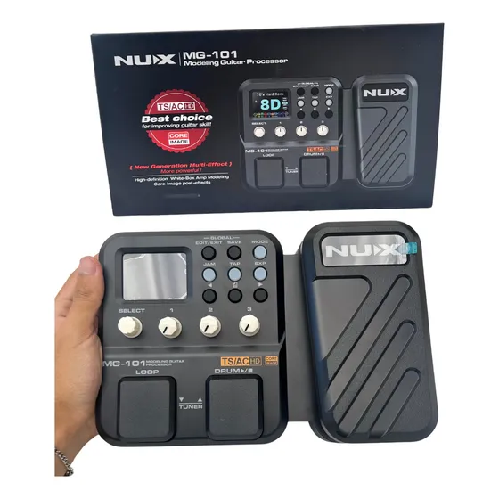 Pedaleira De 46 Efeitos Para Guitarra Nux Mg101