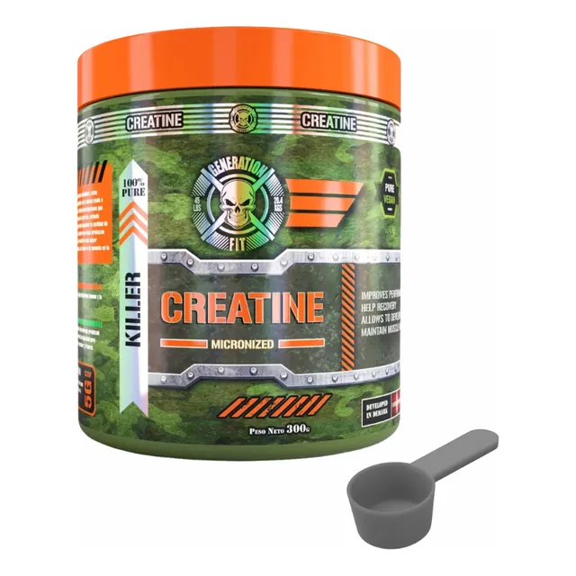 Creatina Monohidrato Micro 300 G Gen Fit Con Scoop De Regalo