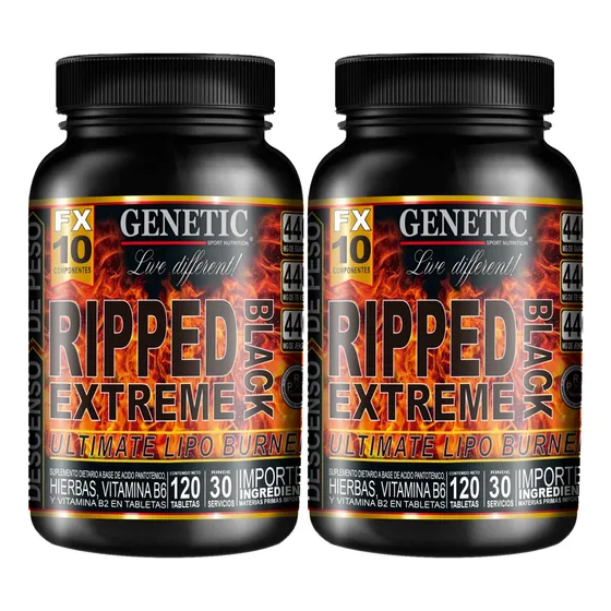 Ripped Extreme Black Dieta Plus Quemador Definitivo Genetic
