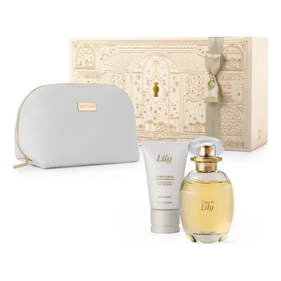 Kit Presente Natal L`eau De Lily (3 Itens) - O Boticário