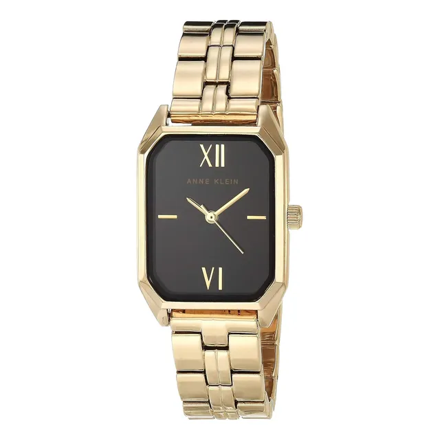 Reloj De Pulsera Anne Klein Para Mujer Dorado/negro