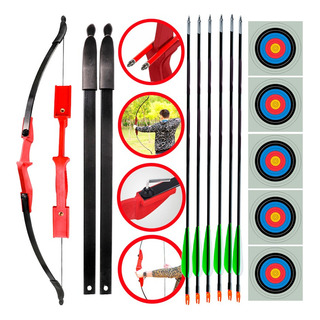 Arco E Flecha Recurvo Rd 30 Lbs Kit + Flechas + Alvos X02 Arco E Flecha Recurvo Rd 30 Lbs Kit + Flechas + Alvos X02