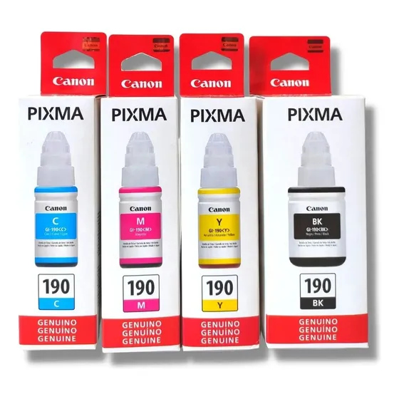 Kit 4 Tintas Canon Gl-190 Originales G2110 G3110 G4110 G4111