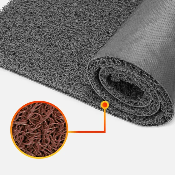 Piso Pvc Limpiapiés 1.20mtx12 Mts Café Alto Tráfico Qrubber