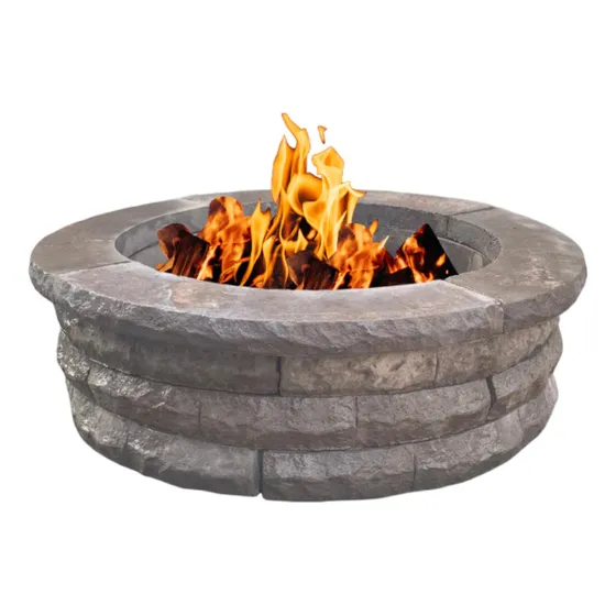 Fogón Brasero Piedra De 3 Hileras Timbercret