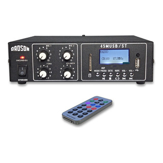 45musb/st Amplificador Mezclador 2 Canales 60w Pmpo 127v-12v 45musb/st Amplificador Mezclador 2 Canales 60w Pmpo 127v-12v