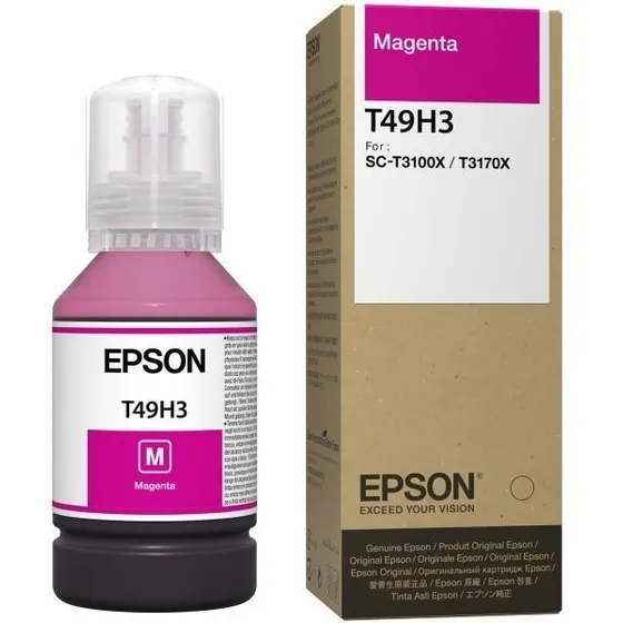 Botella De Tinta Epson Surecolor T3170x 140ml T49h3 Rojo