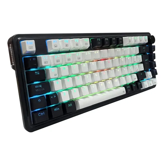 Teclado Redragon Ucal Pro Wireless 75% K673wb-rgb-pro Sp Teclado Negro Idioma Español Latinoamérica