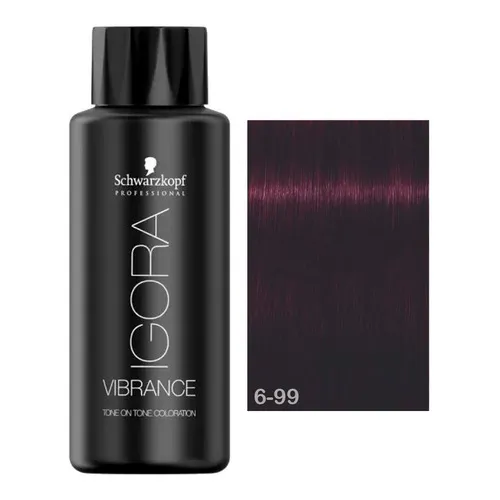 Tinte En Gel Tono Sobre Tono 60ml Igora Vibrance Schwarzkopf Tono 6-99