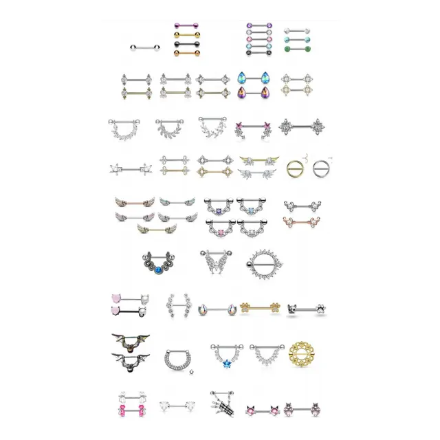Piercing Nipples Para Pezones O Pezoneras