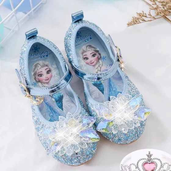 Zapatos De Cristal Para Niñas Princesa De Disney Frozen Elsa