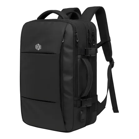 Mochila Viaje Cabina 47l Hardley Nylon Balistico Ajustable Negro