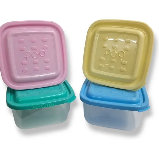 12 Taper Hermético Plástico 1 Litro Pack X 12 Poo Pote Vdp