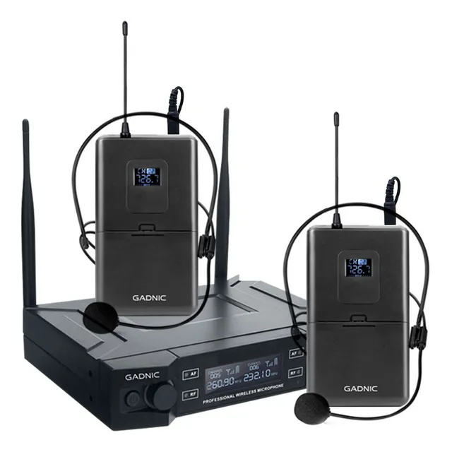 Microfono Vincha Uhf Inalambrico Karaoke Conferencias Videollamadas Pro
