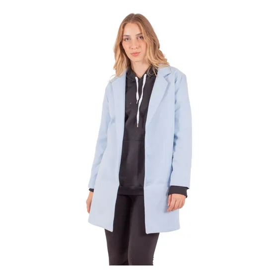 Saco Tapado Mujer Formal Elegante Trench Paño Invierno Dama