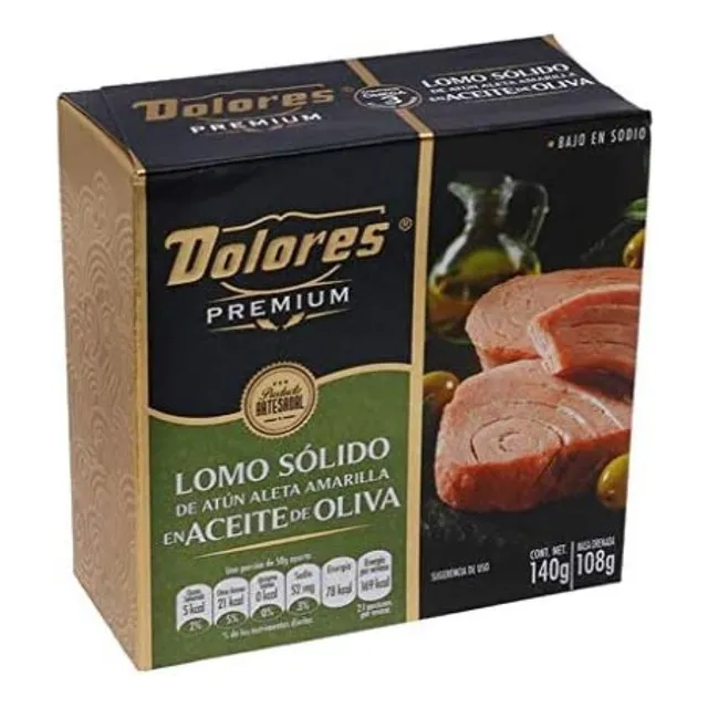 Atún Dolores Premium Lomo Solido En Aceite De Oliva 140g