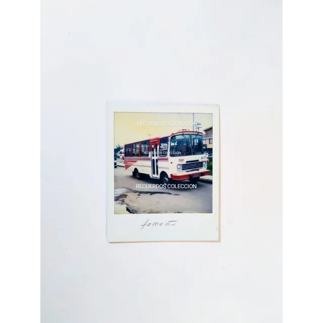 Foto Antigua Original Polaroid, Transporte Publico Buseta
