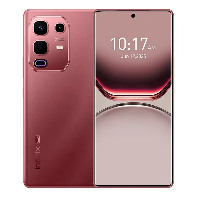 Celular Infinix Note 50s 5g Ai Phone Pantalla 3d Curvada Ultra Delgada 256gb Rom 8gb Ram Rojo 6.78 144hz Amoled 5200mah Carga Rápida 45w Ip64
