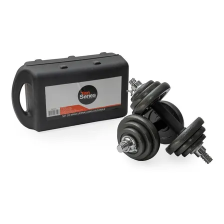 Set  Mancuernas 20 Kg Acero Ajustable
