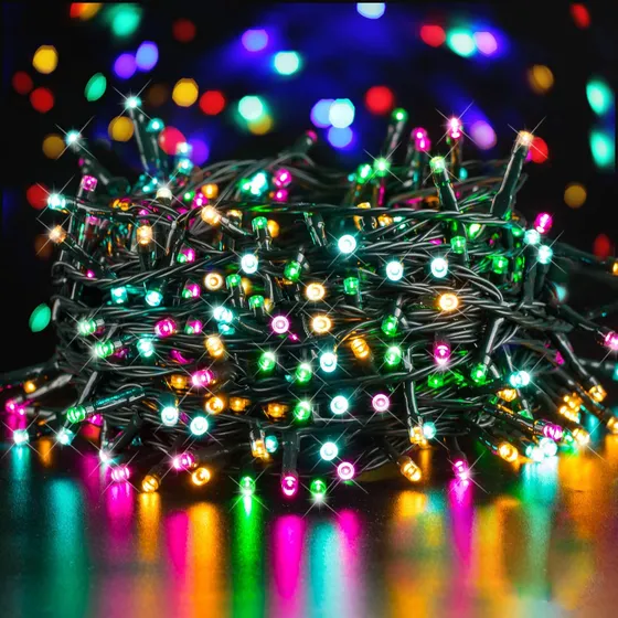 Luz Led Navidad Pie Largo Aprobada Arbol Para Interior Modo