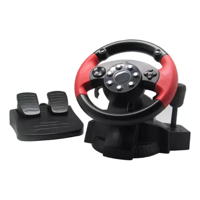 Volante De Conducción Con Vibración Y Pedal Para Ps3/ps2/pc
