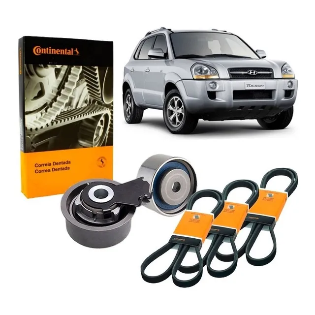 Correia Dentada Tucson 2009 2010 2.0 16v Kit Tensor Polia